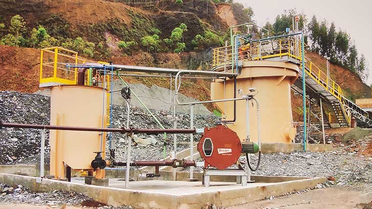 Bredel hose pump in a mining installation