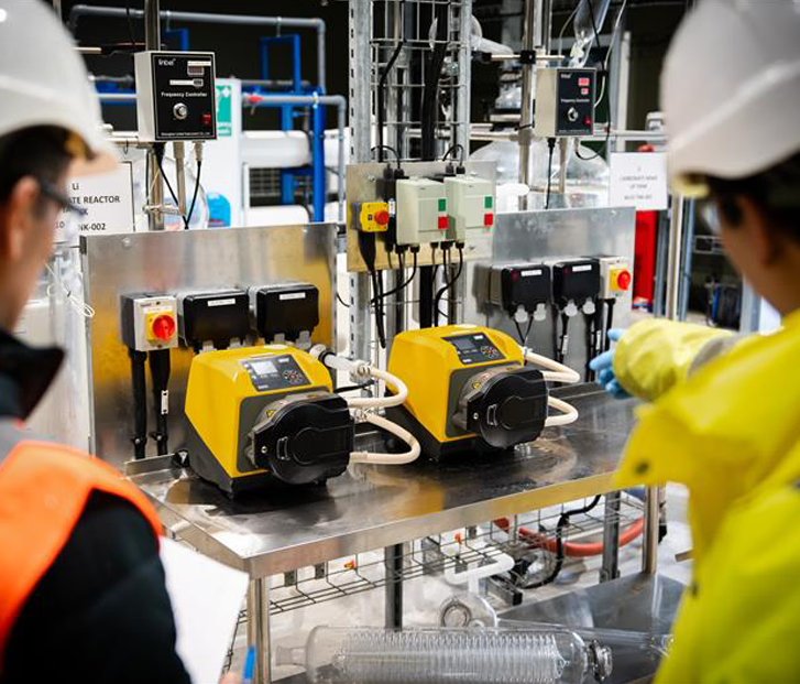 Watson-Marlow 630 peristaltic pumps with technicians